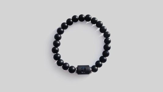 KOBOLOÏ Bracelet à perles de verre Noir